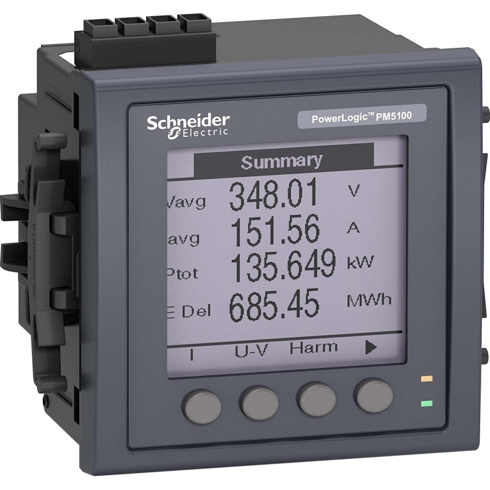 PM5331- powermeter w modbus - upto 31st H - 256K 2DI/2DO 35alarms 